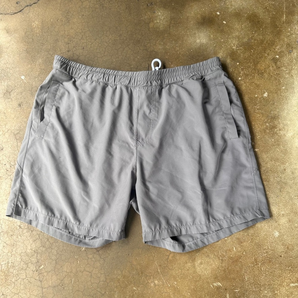SSCO Athletic Shorts Mens XL Grey Excellent Performance Gym Stretch Drawstring